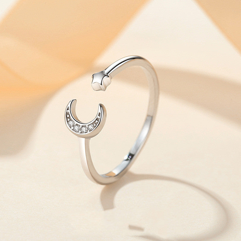 Star & Moon Ring