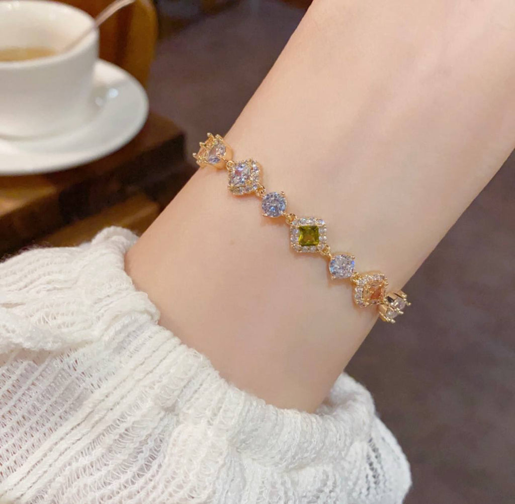 Colorful Zircon Bracelet