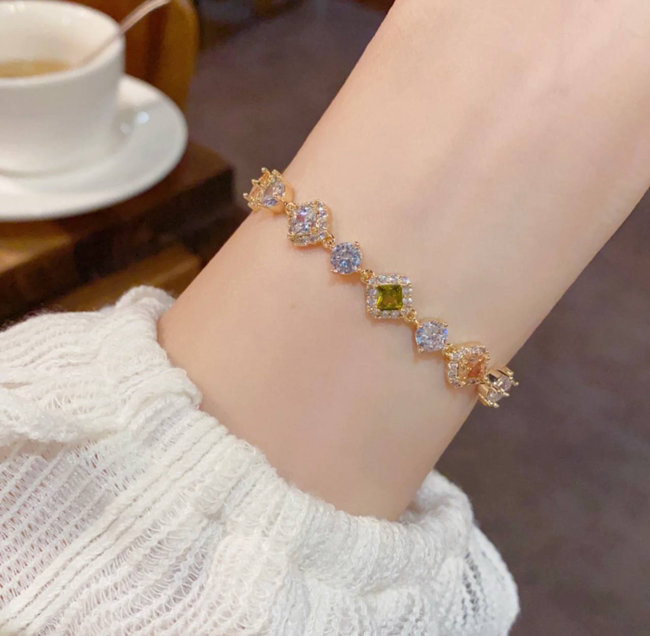 Colorful Zircon Bracelet