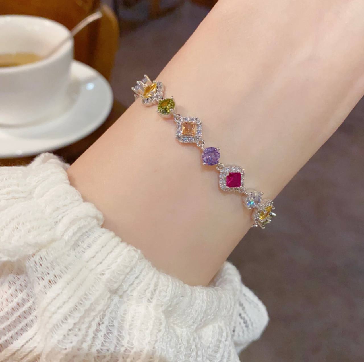 Colorful Zircon Bracelet