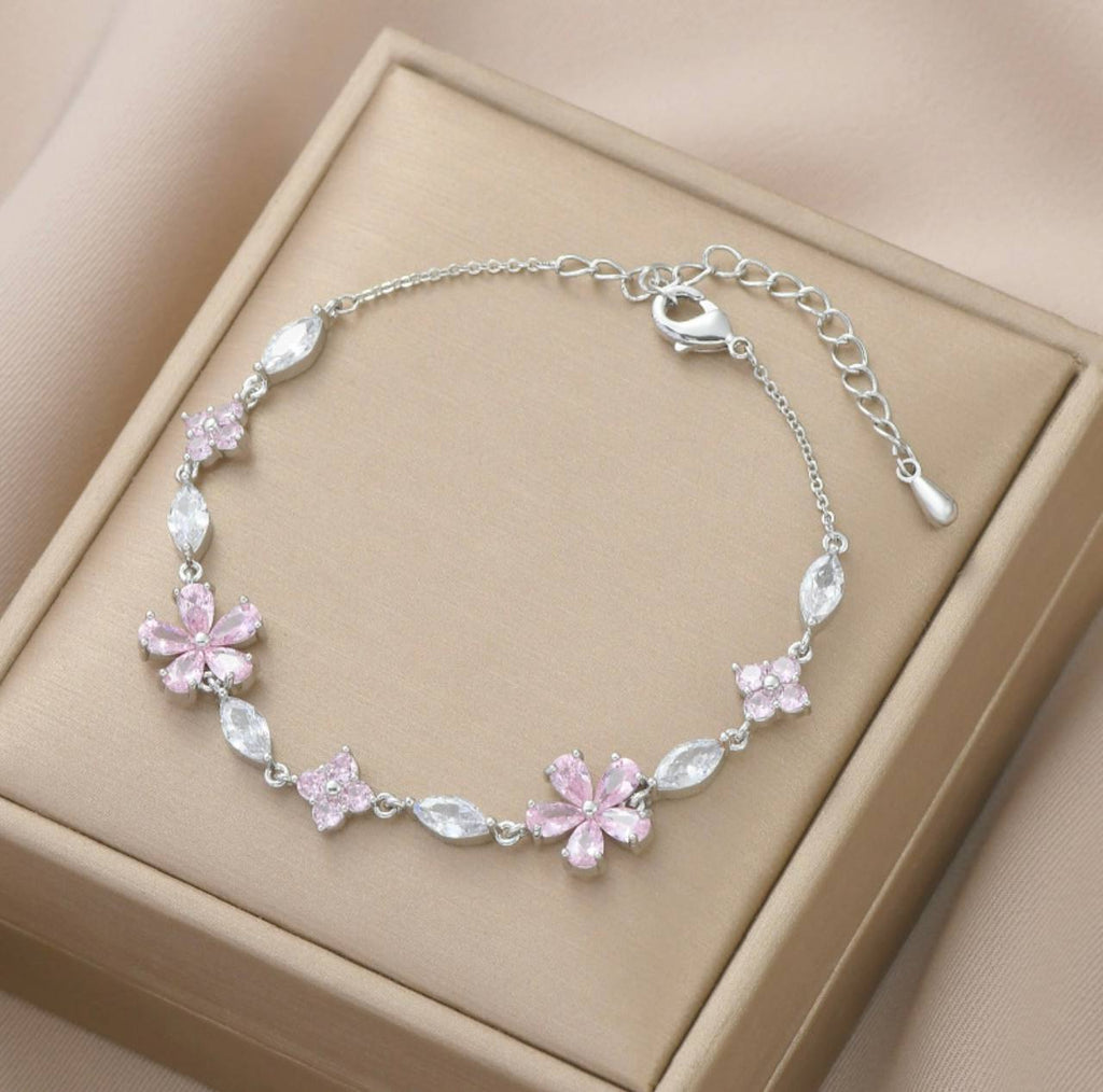 Cherry Blossom Crystal Bracelet